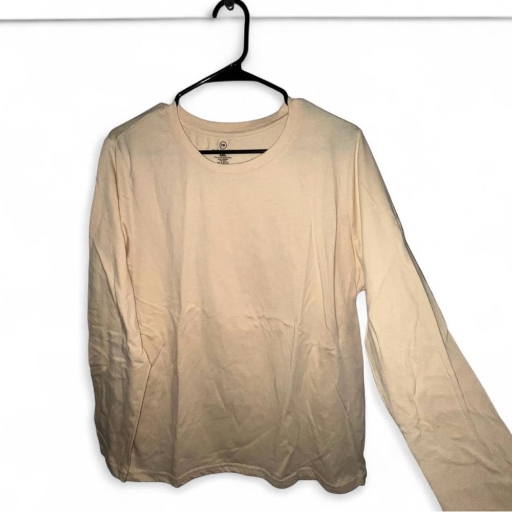Essentials women’s  Cream Long Sleeve Tee